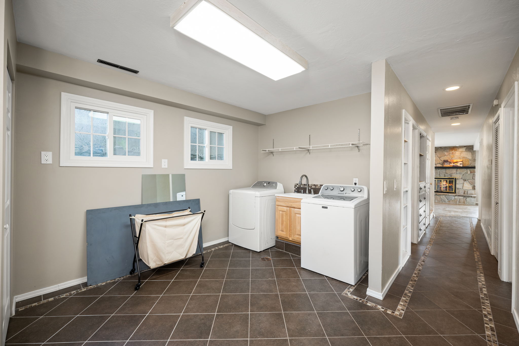Large laundry room, washer dryer included