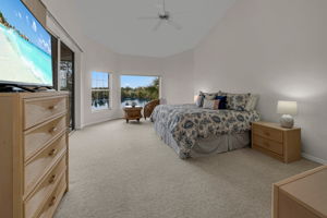 Primary Bedroom is expansive with access to lanai