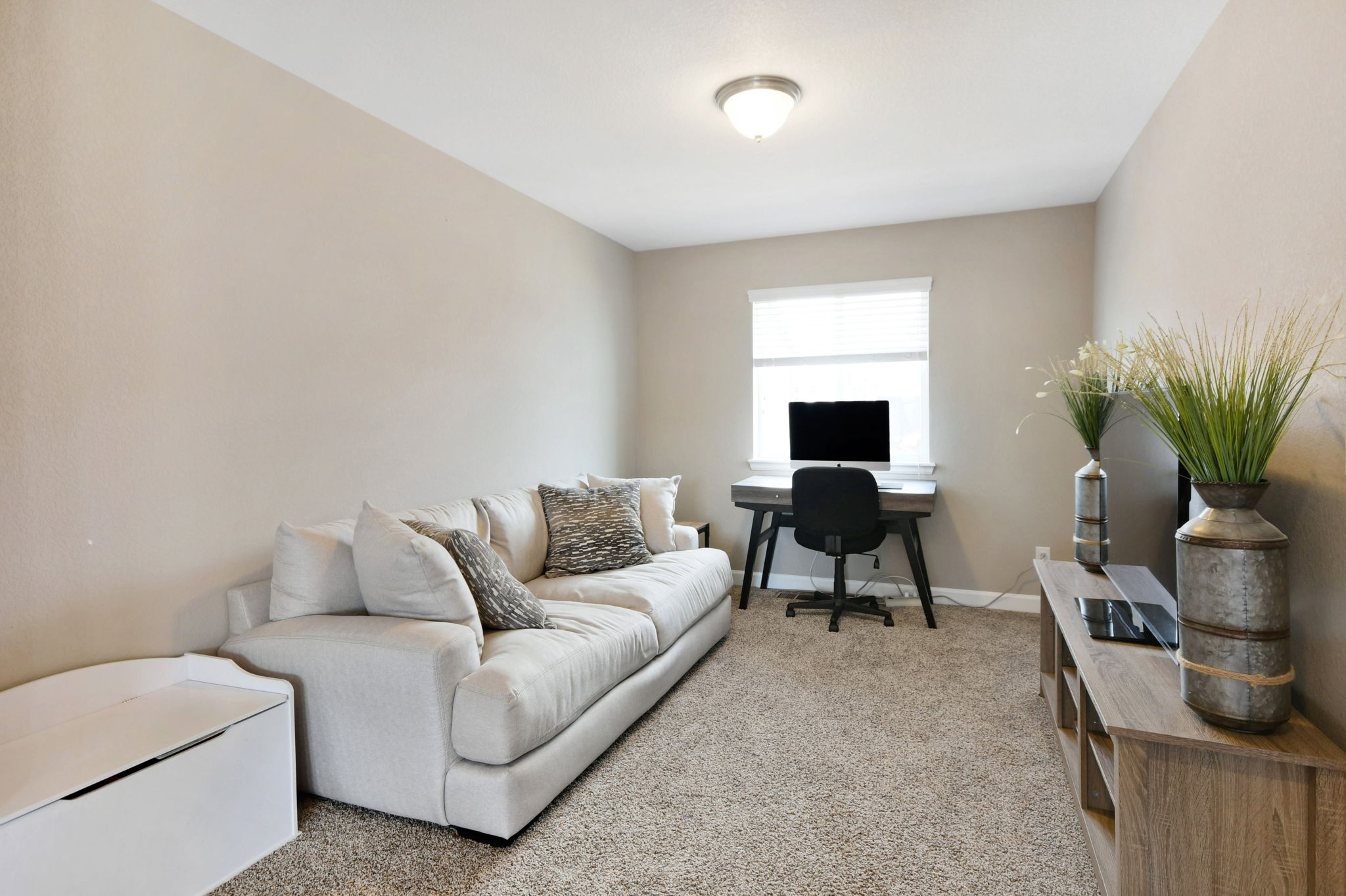 Open loft at top of stairs