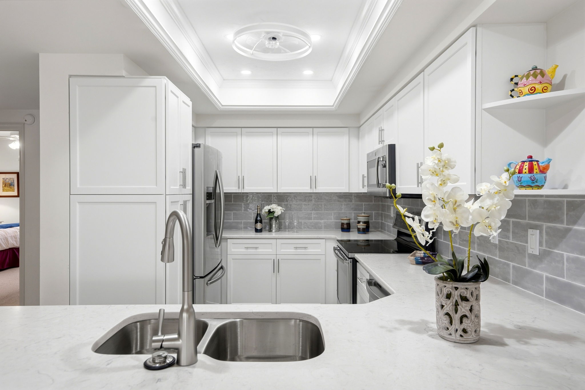 Bright and ready for your first meal in your new condo!