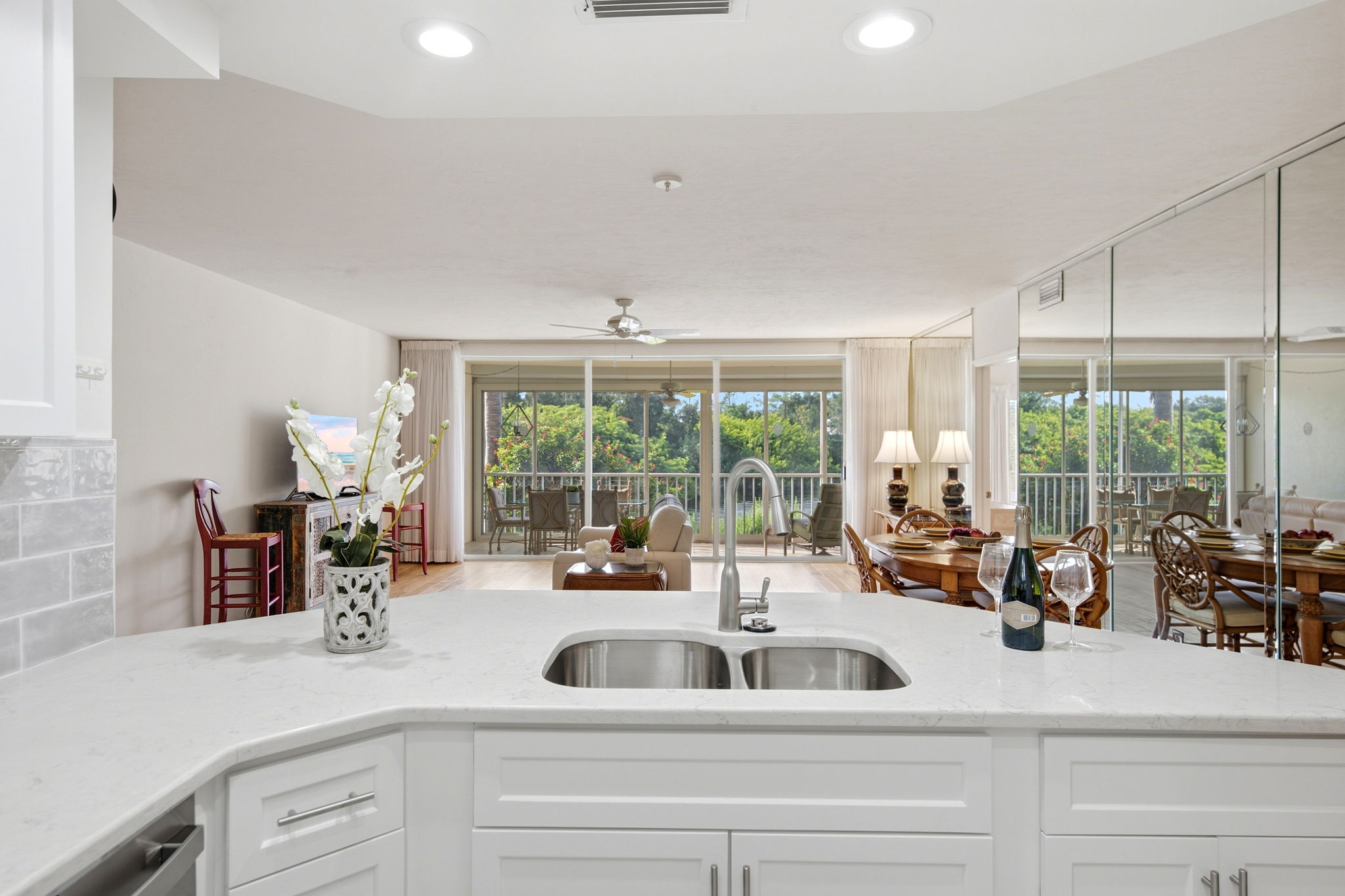 Imagine looking over to this beautiful private lake view
