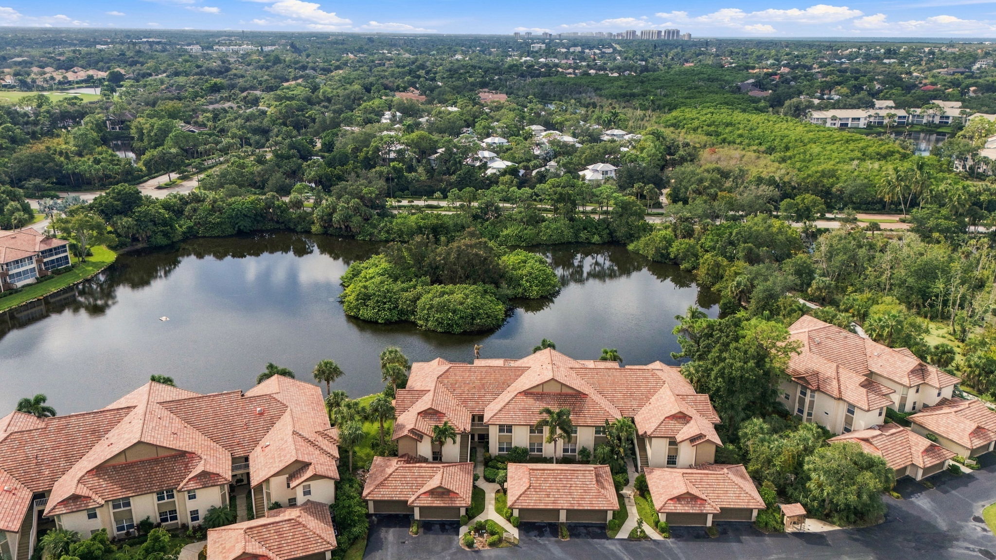 Aerial of tranquil view