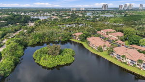 Aerial of lake and island - perfect for birdwatching