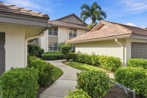 Walk way  - separate 2 car garage included with condo