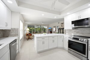 Kitchen view to Great Room and view gazing