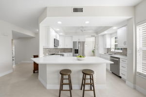 Countertop bar area