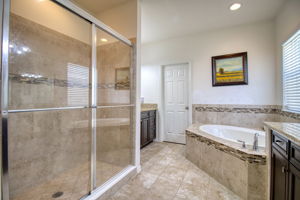 Soaking Tub & Separate Shower