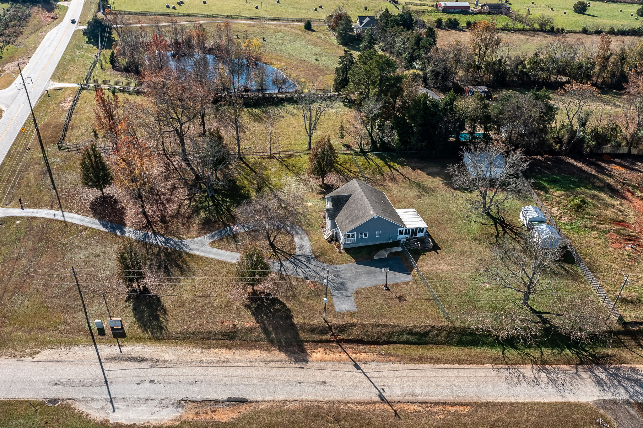 Aerial View Of Home
