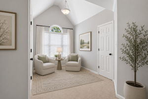 Primary Bedroom Sitting Area - Virtually Staged-AI Generated