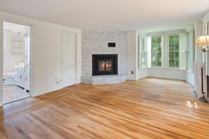 Primary Bedroom with bathroom and walkin closet