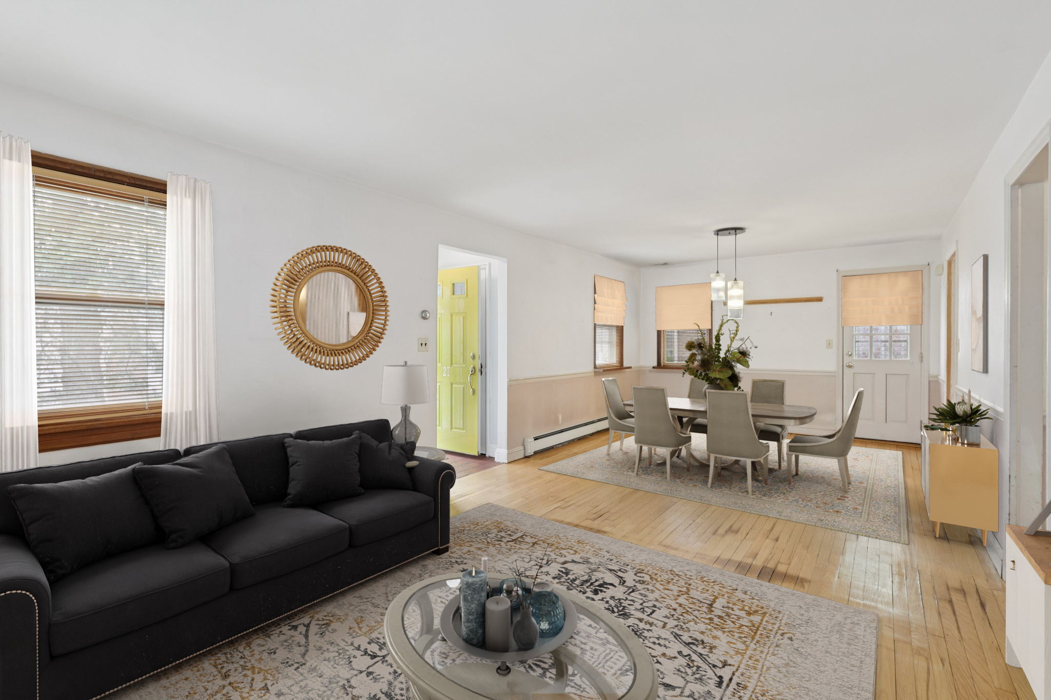 Living Room/Dining Room Virtually Staged