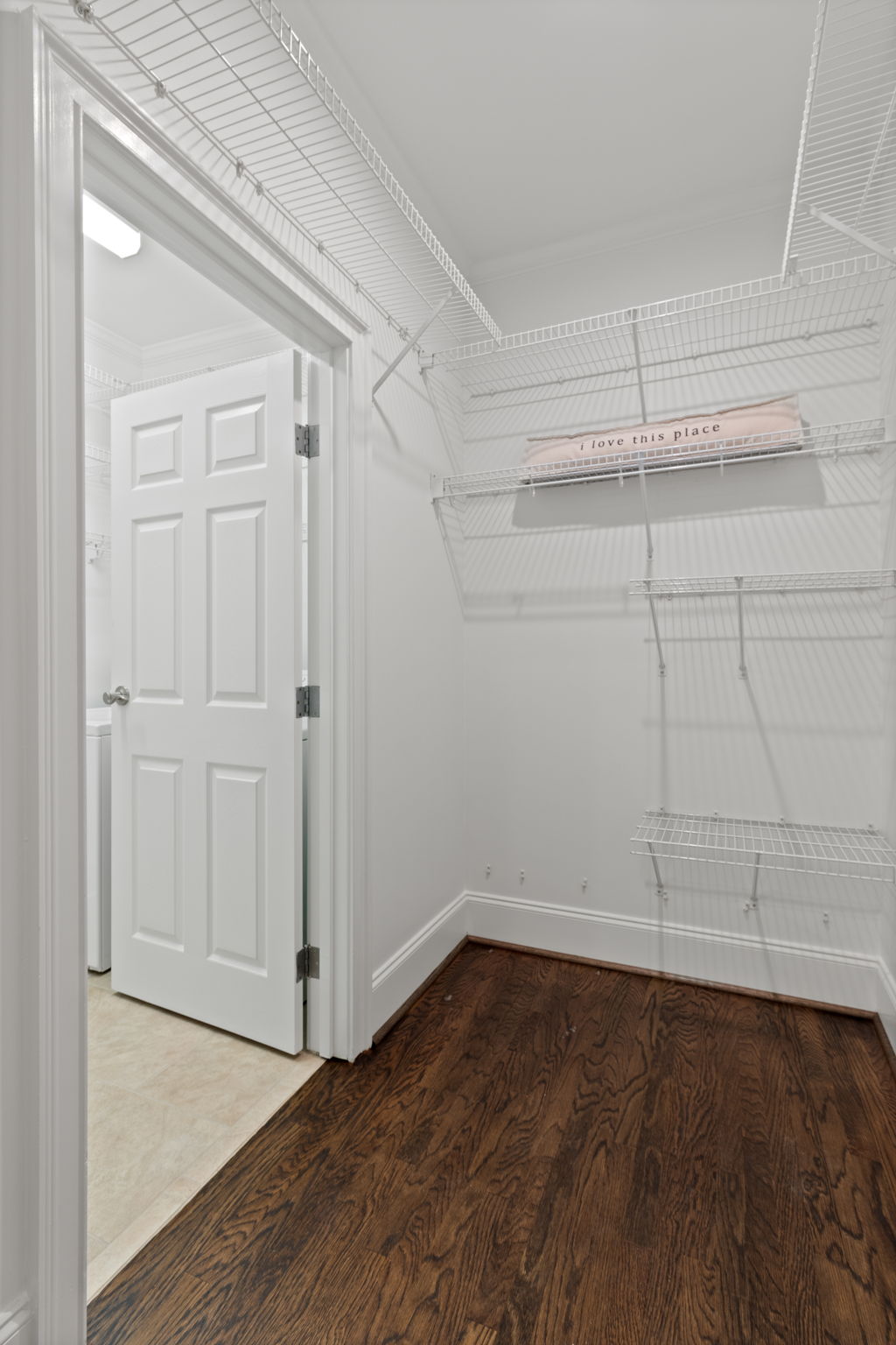 Second Bedroom Walk-In Closet Leading to Laundry Room