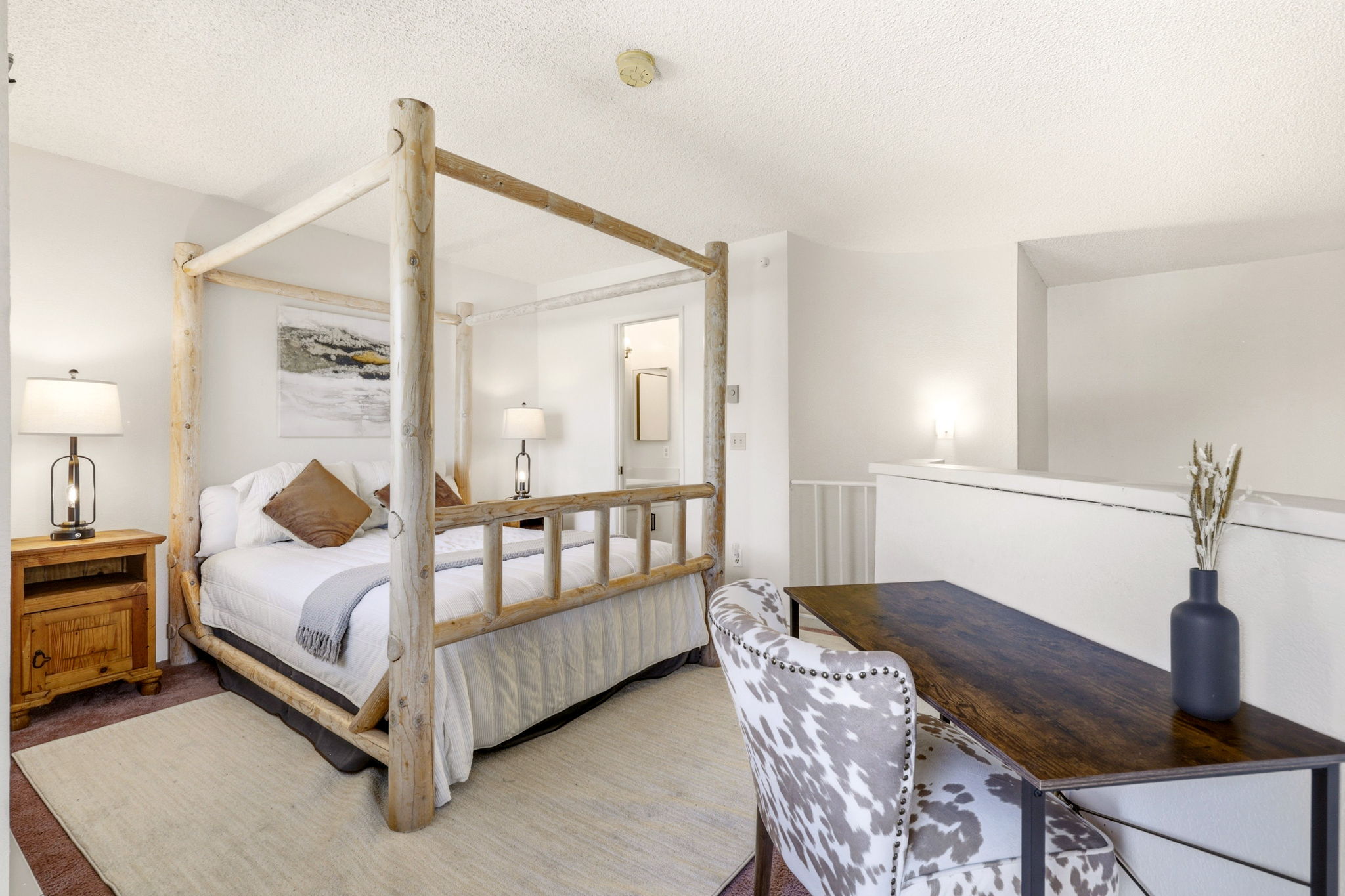 Dedicated workspace ideal for remote work or creative use.