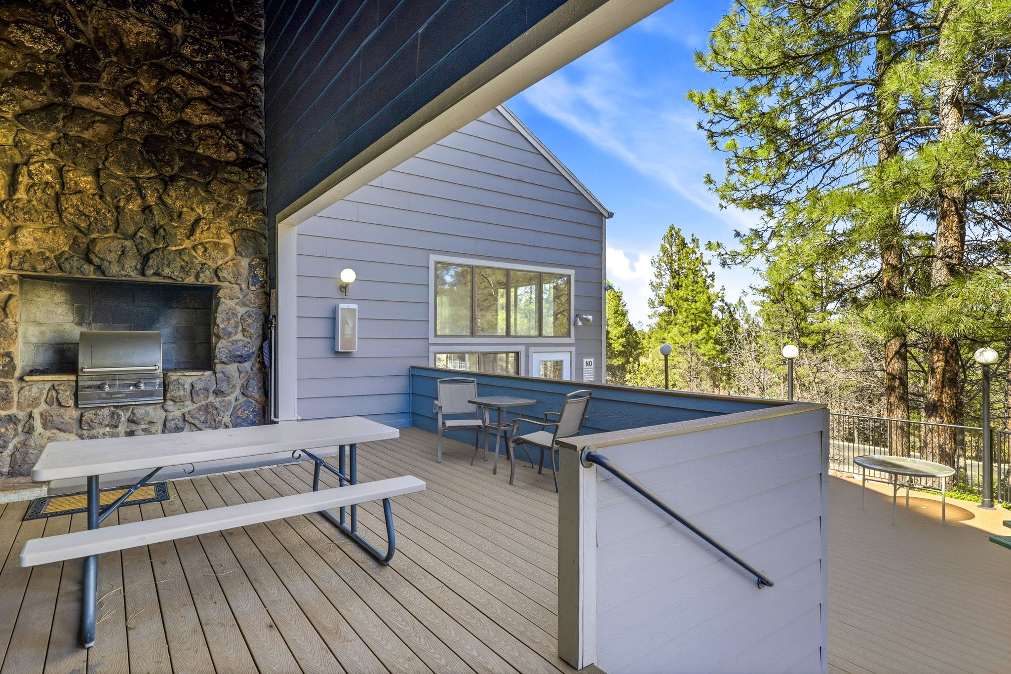 Large barbecue for grilling outdoors.