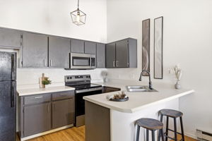 Ample cabinetry and prep space designed for everyday living and entertaining