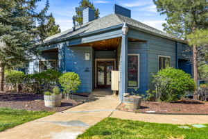 Community clubhouse with laundry and gathering space.