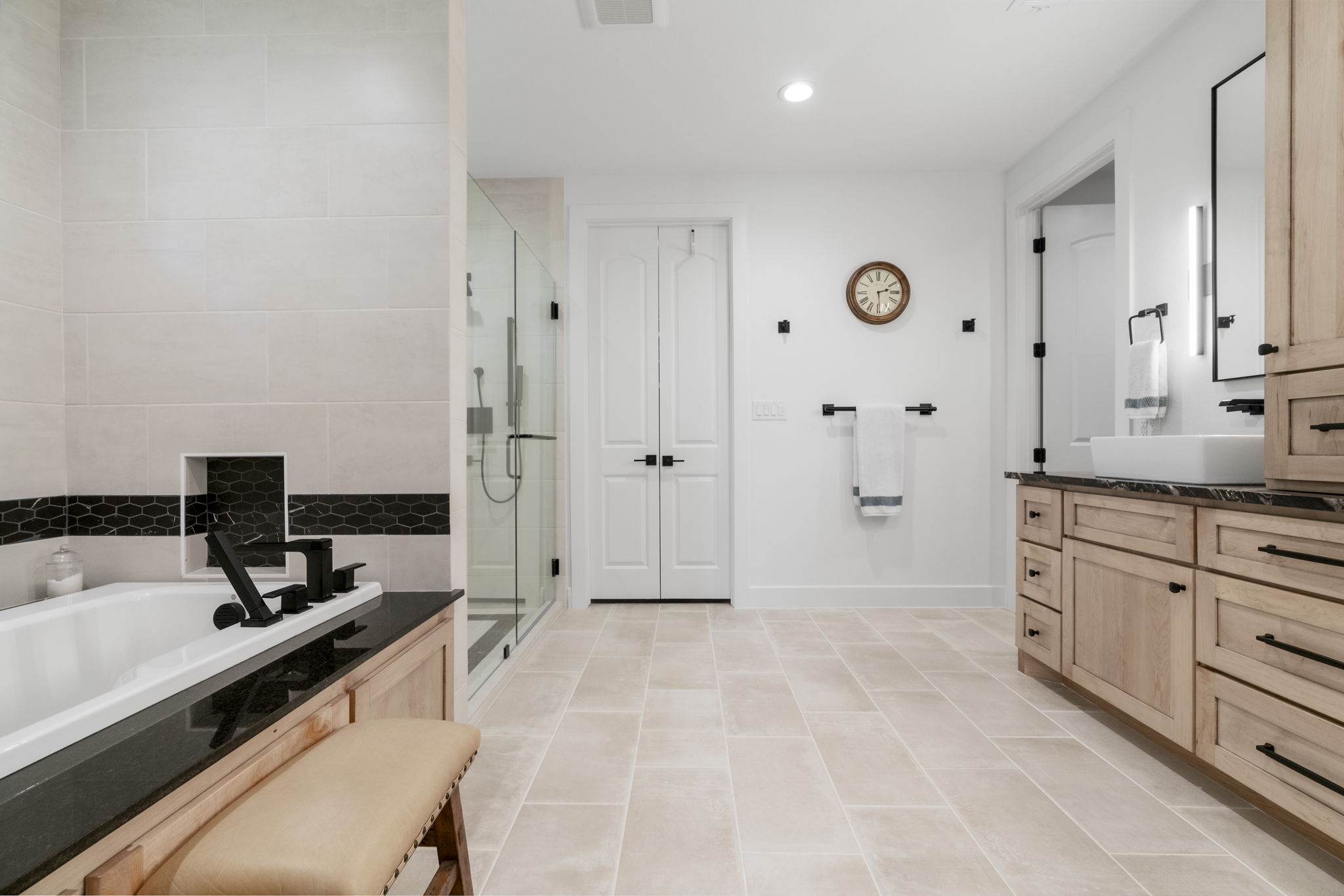 Soaking Tub, Walk-in Shower in the spacious primary bath