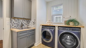 Main floor laundry room