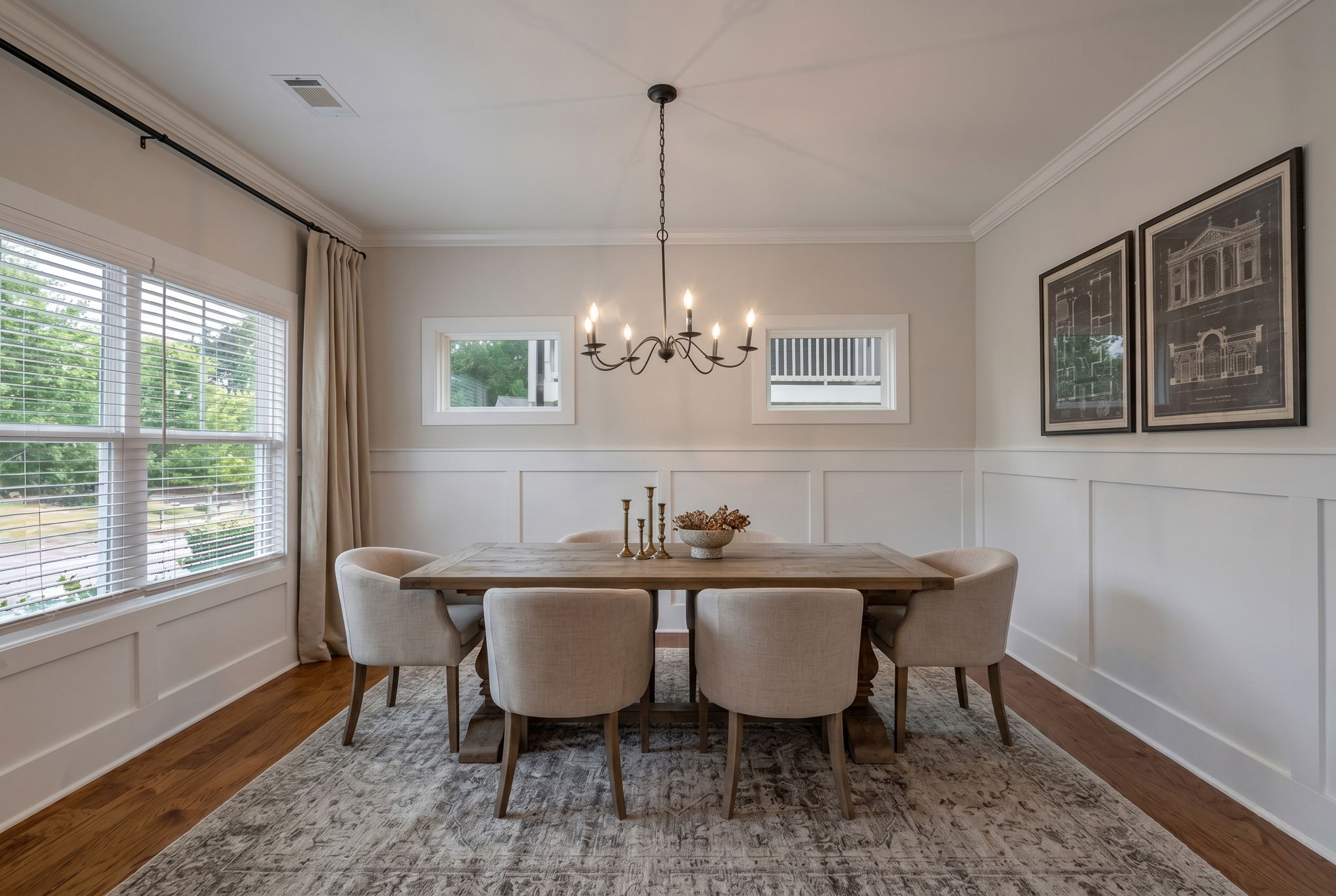 Dining Room with Wainscoting