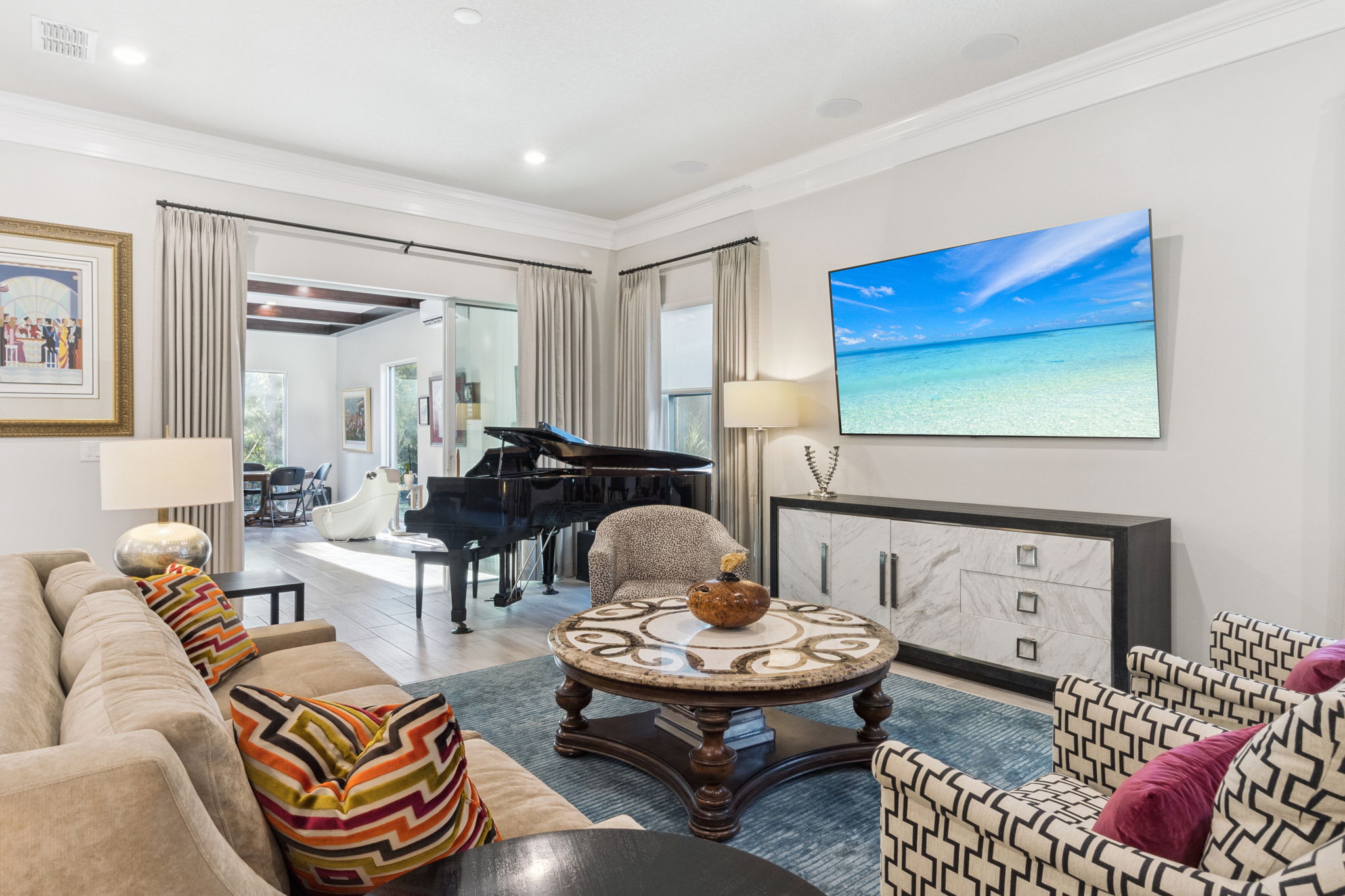 Livingroom opens to the Great Room