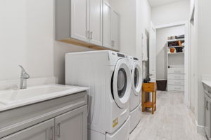 large laundry connects to Primary