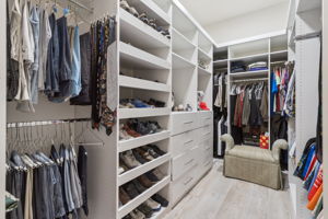 All closets are customized