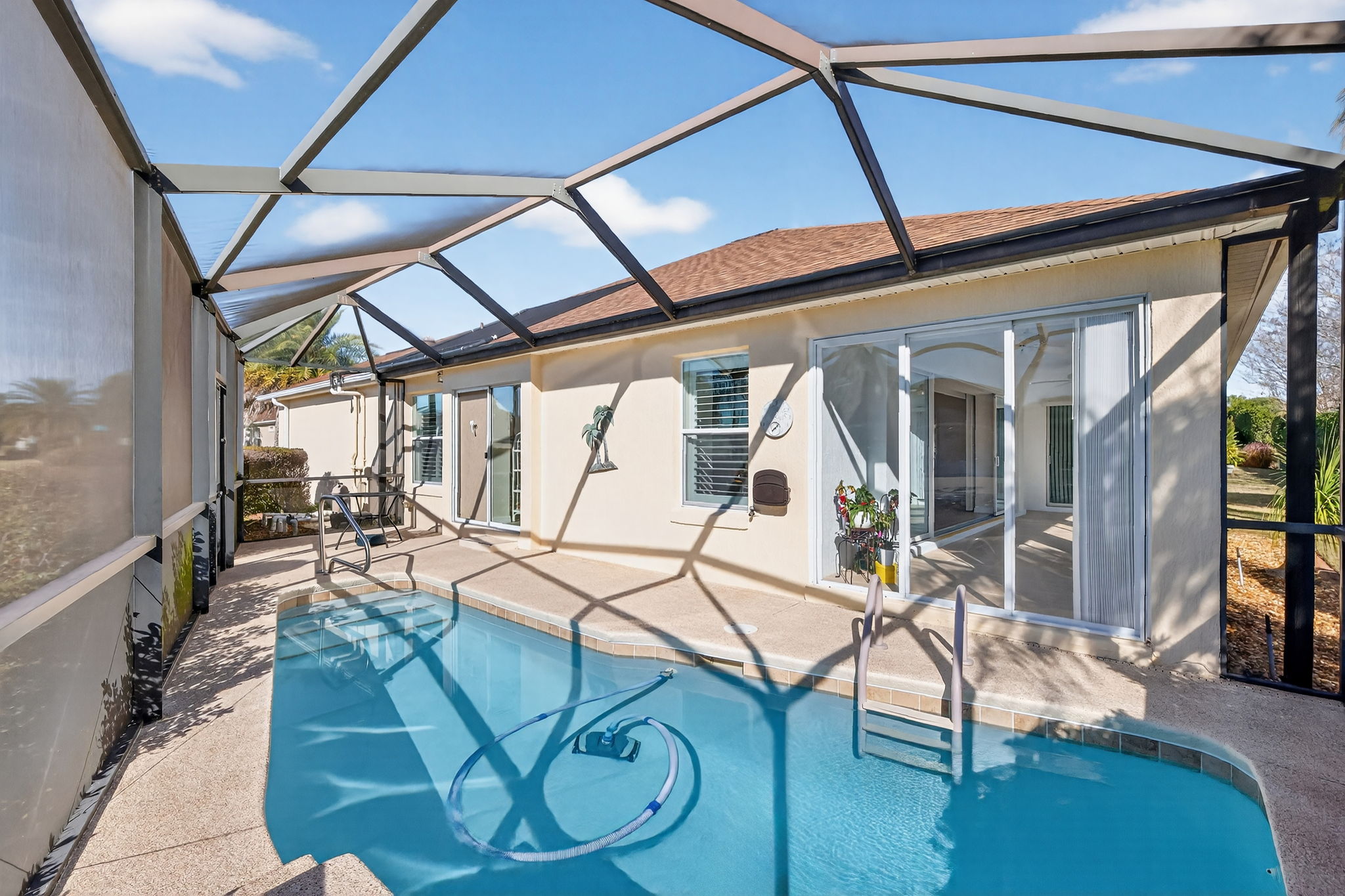Swimming Pool with Privacy Landscaping