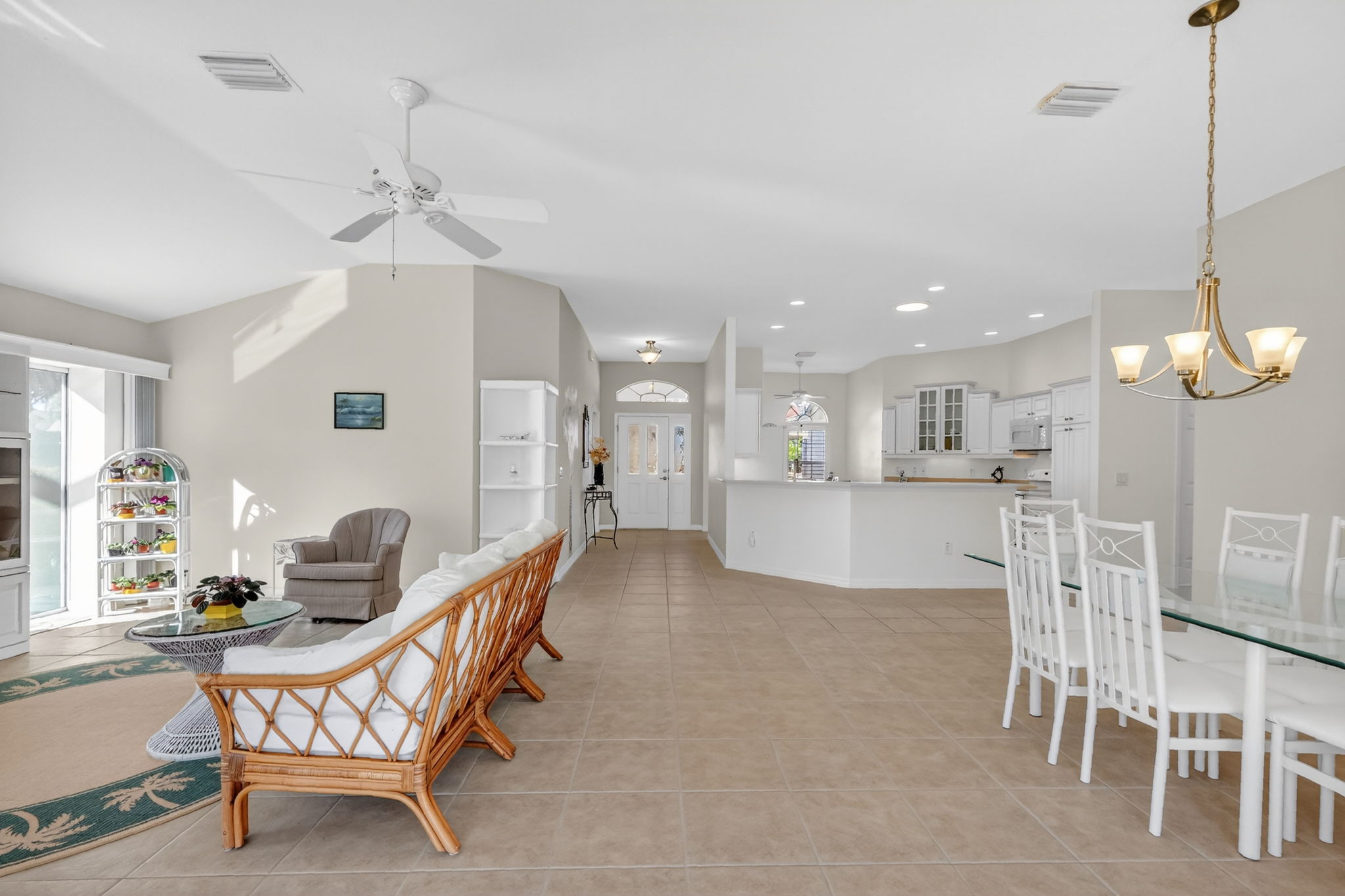 Living, Dining, and Kitchen