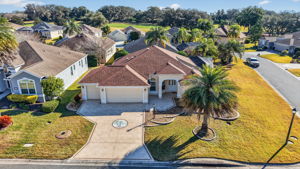 Aerial Front Elevation with Large Corner Lot