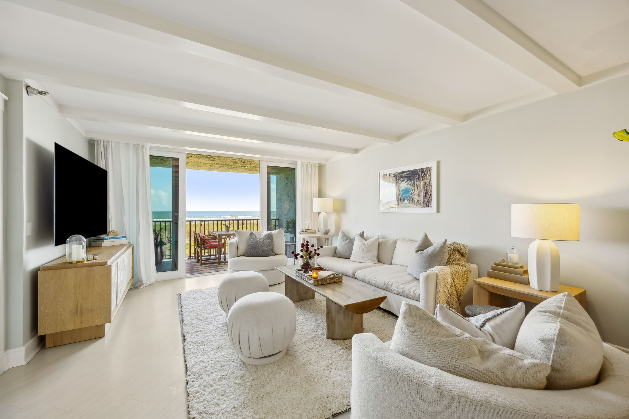 Family Room Opens to Balcony