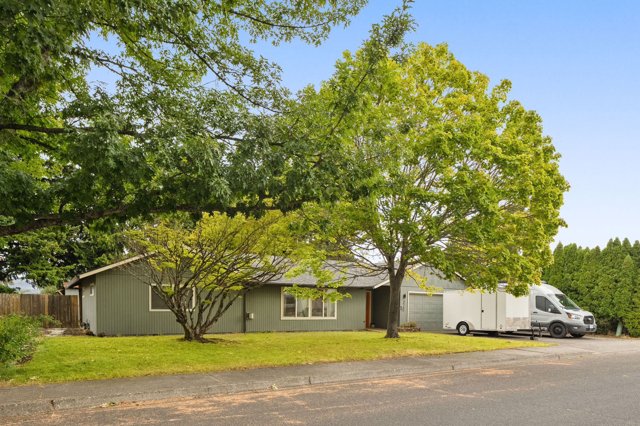 Mature Trees in Front Yard