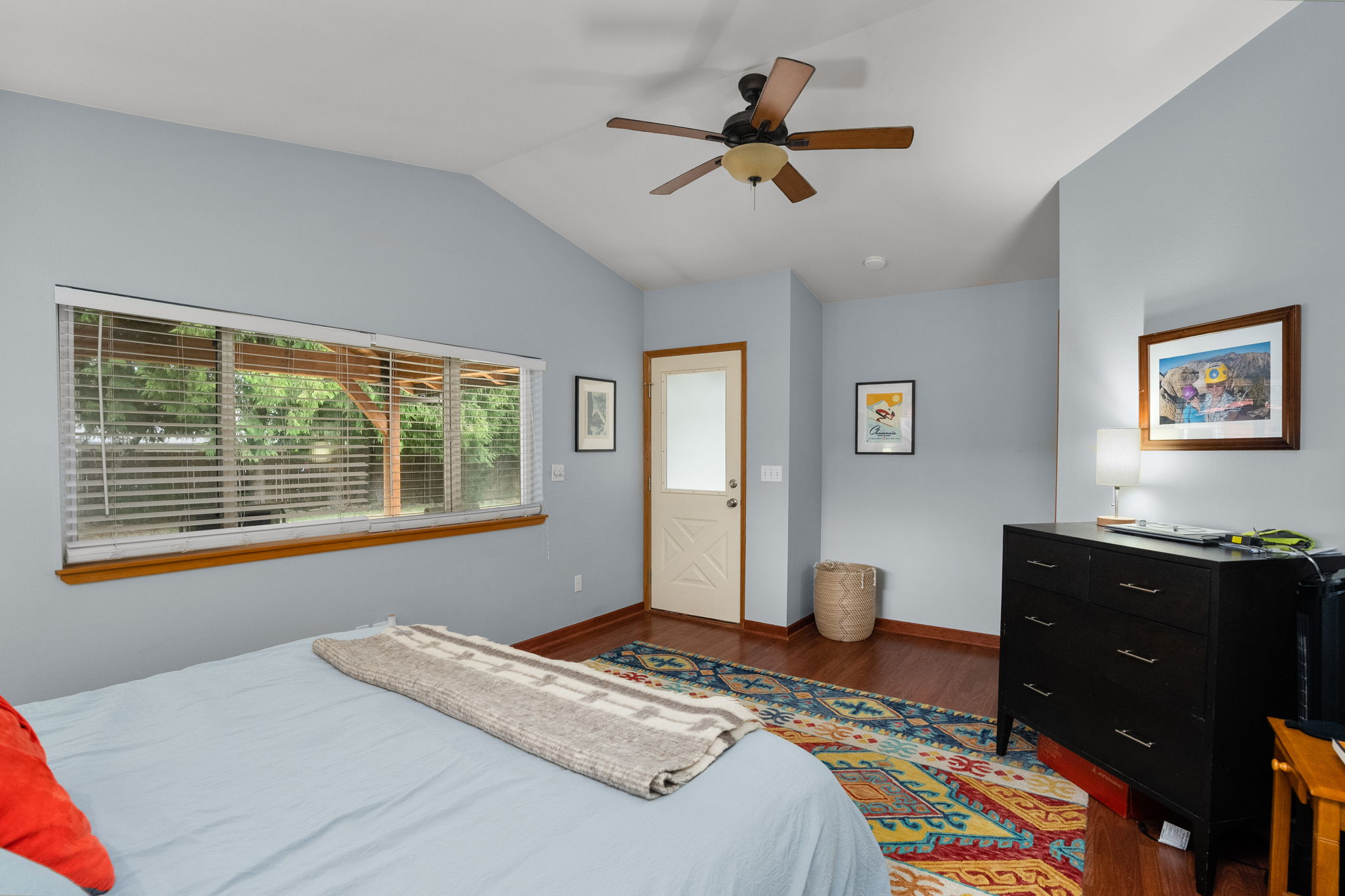Primary Bedroom with door to covered back patio
