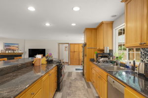 Kitchen with plentiful storage