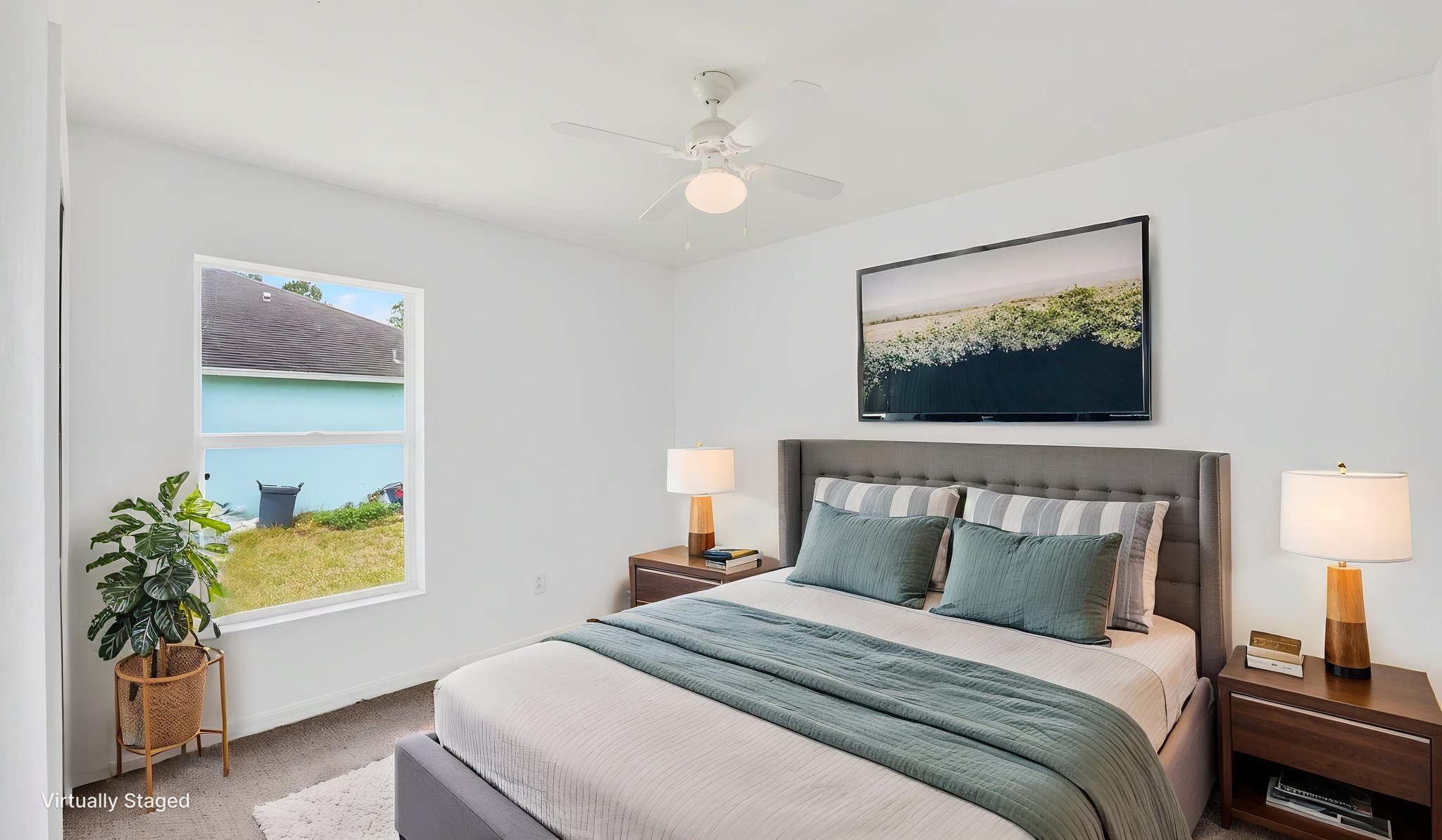 Bedroom 2 - Virtually staged
