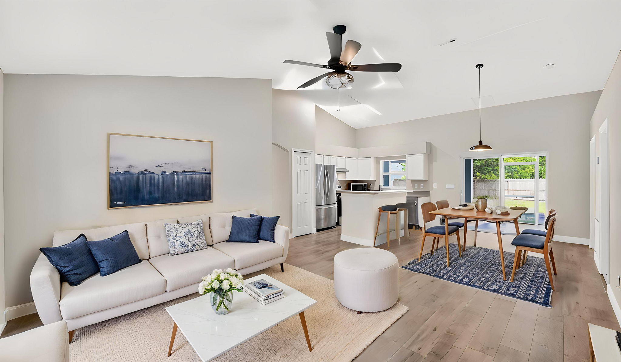 Living to Dining - Virtually Staged