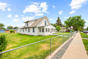 Fully fenced yard