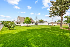 Large landscaped yard