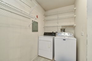 In Unit Laundry and Storage