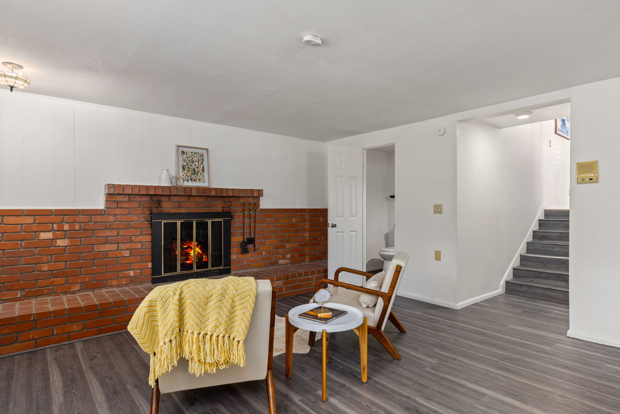 Family Room with fireplace