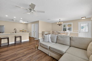 Living, Dining, and Kitchen