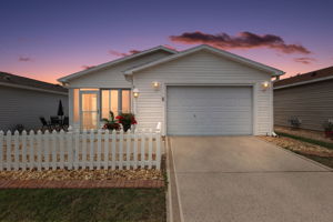 Twilight Front Elevation