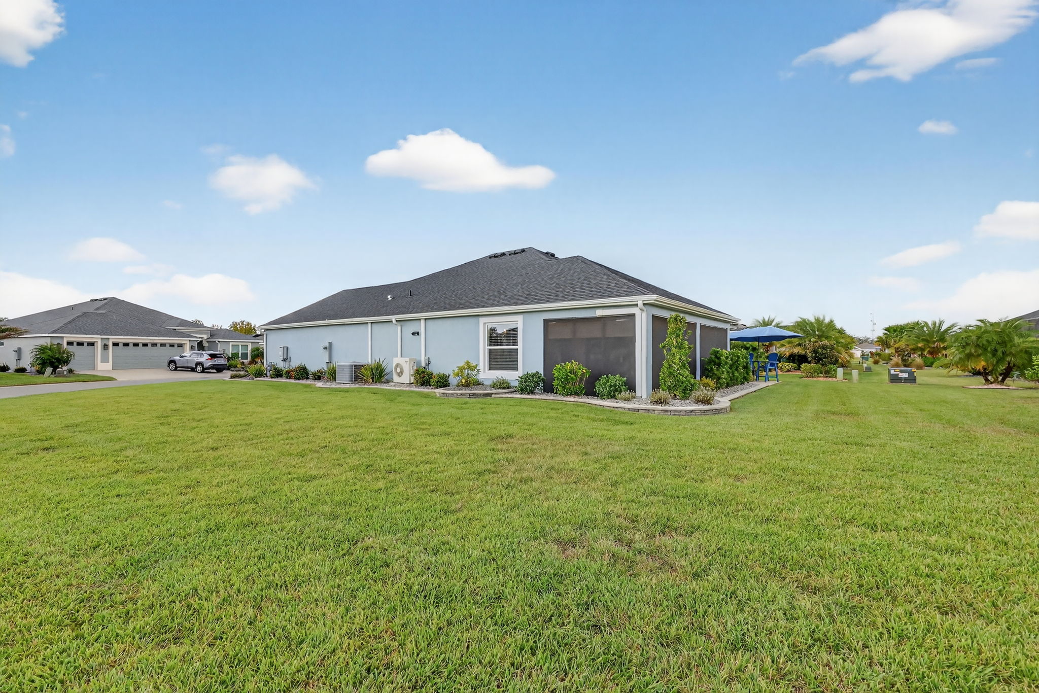Rear/Side Elevation with Large Corner Lot