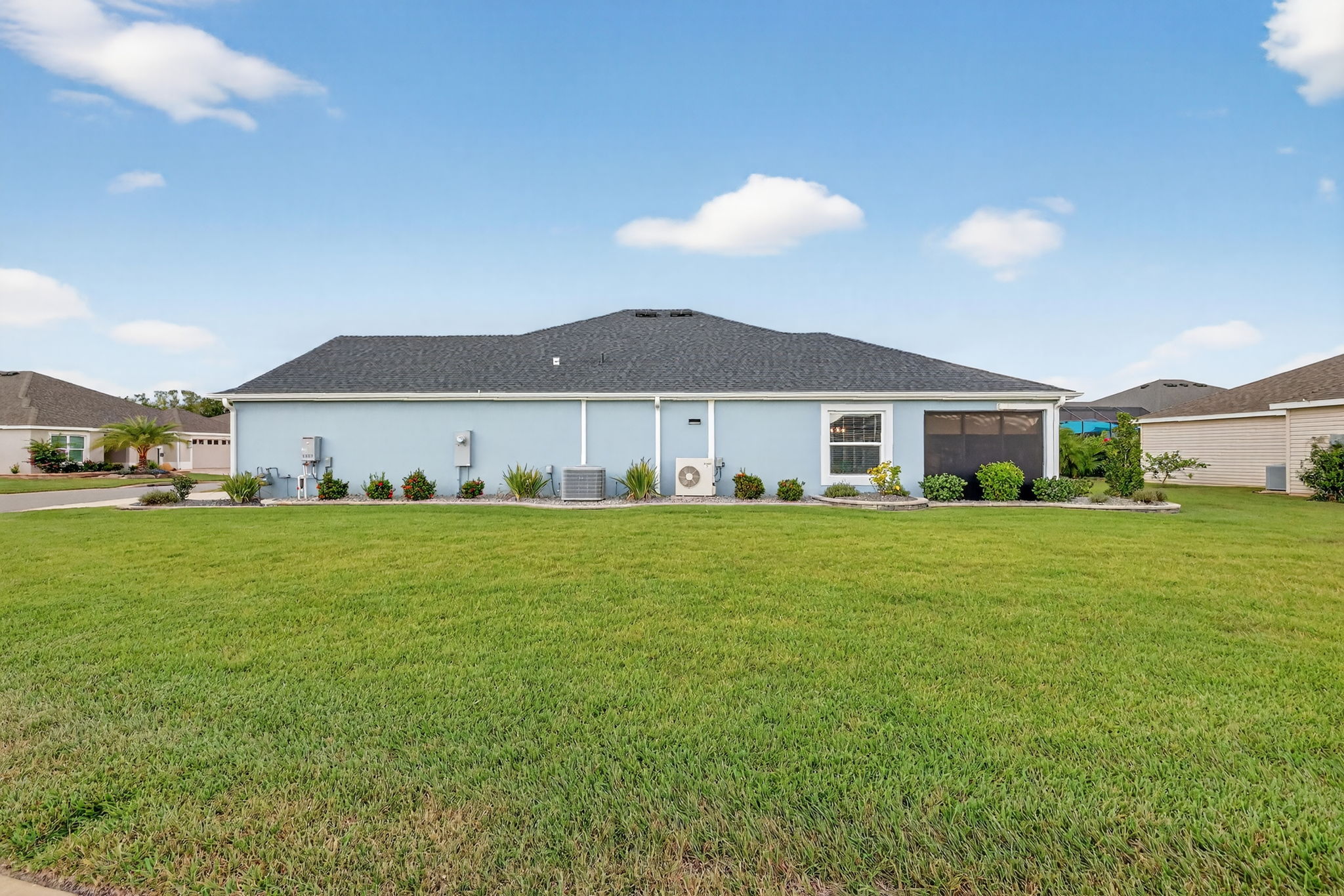 Side Elevation with Large Corner Lot