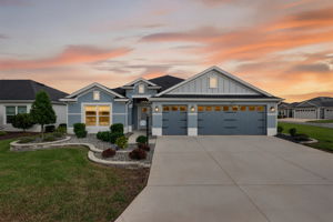 Twilight Front Elevation