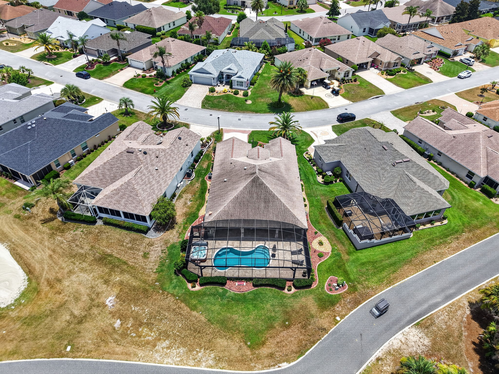 Aerial Rear Elevation