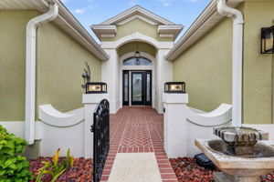 Front Entry and Gated Courtyard