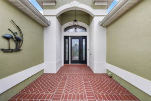 Front Entry and Gated Courtyard