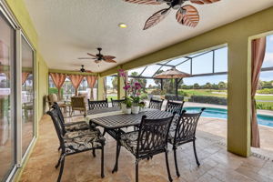 Swimming Pool and Lanai with Golf Front Views
