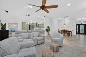 Kitchen, Dinette, Living, and Dining Rooms