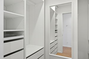 Owner's walk-in closet